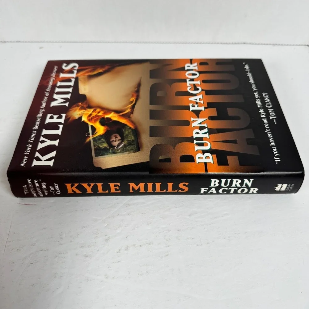 Burn Factor‎ Kyle Mills 2001 First Edition Hardcover Thriller HarperCollins